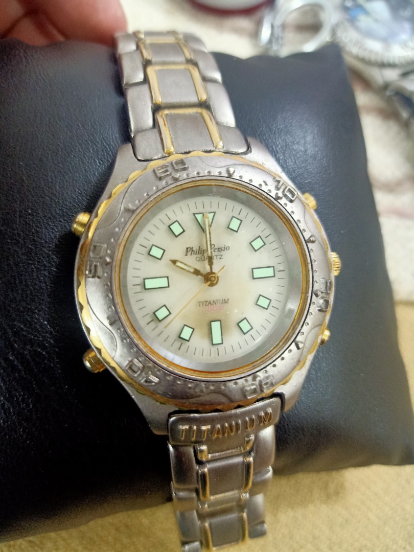 Philip persio titanium watch, Men's Fashion, Watches & Accessories ...