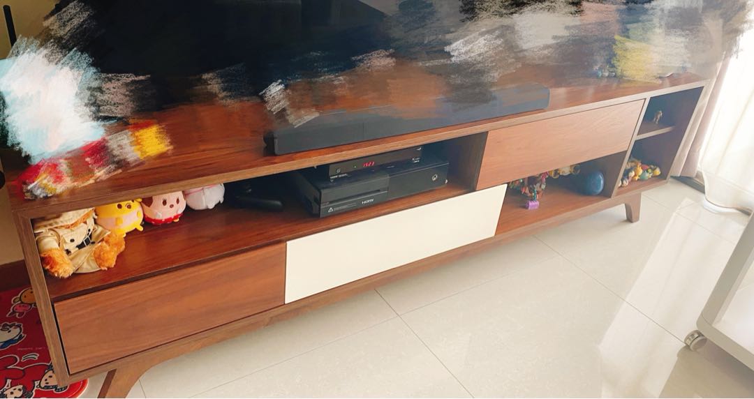 Picket&Rail TV Console, Furniture & Home Living, Furniture, TV Consoles
