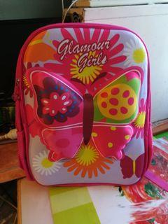 Pink Butterfly School Bag