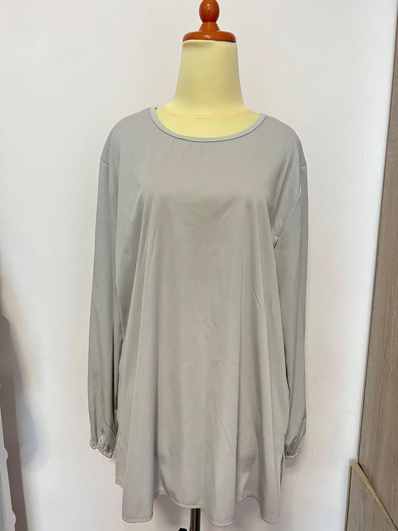 Ptp 60cm Light Grey Stretchable, Women's Fashion, Muslimah Fashion