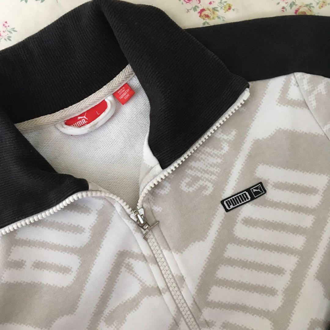 gray puma jacket