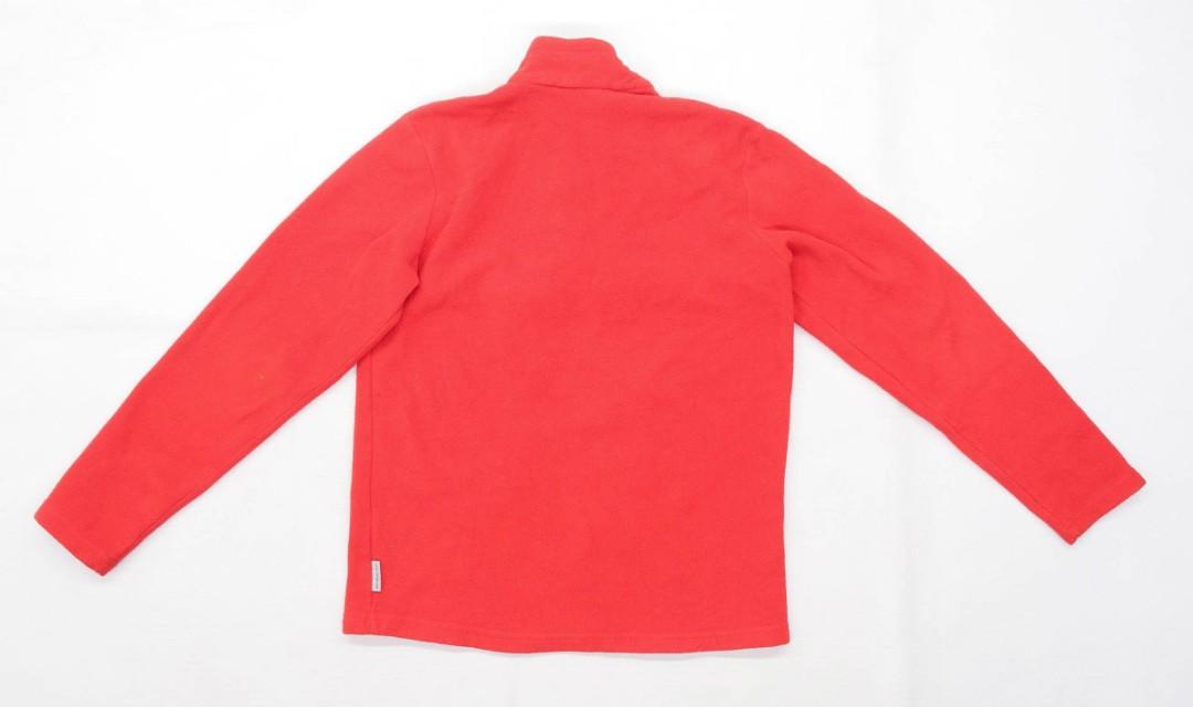 Quechua Fleece Red Half Zip Jacket, Men's Fashion, Coats, Jackets and ...