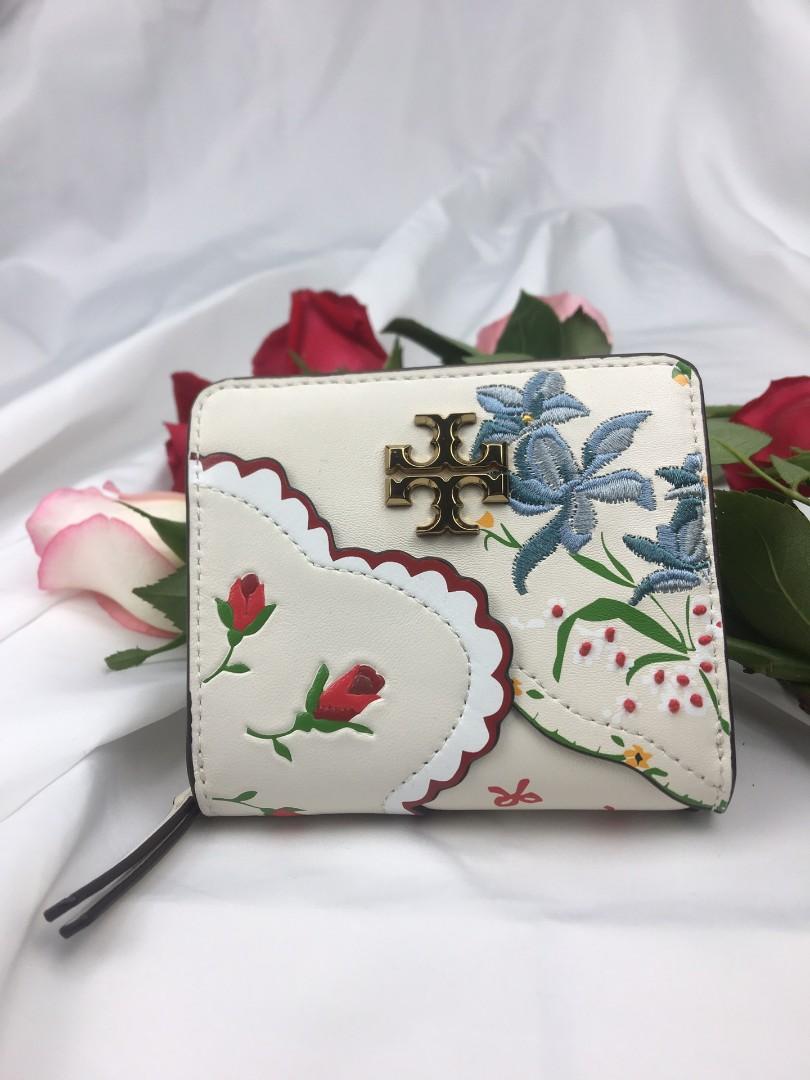 Ready Stock Tory Burch Kira Mixed Floral Bi Fold Wallet