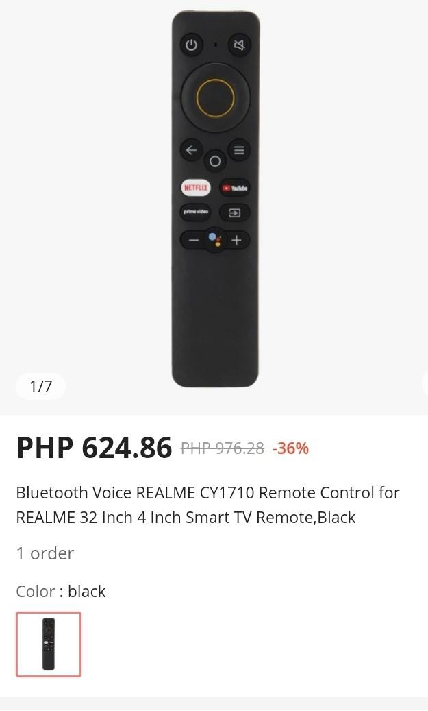 Realmi / Sharp TV Remote (Category: Electrical, Adaptors & Sockets) located in Angeles City. Submitted by goodbuysathome (Listing ID 1143623915, Image 2). Description: original realmi and Sharp tv remote.