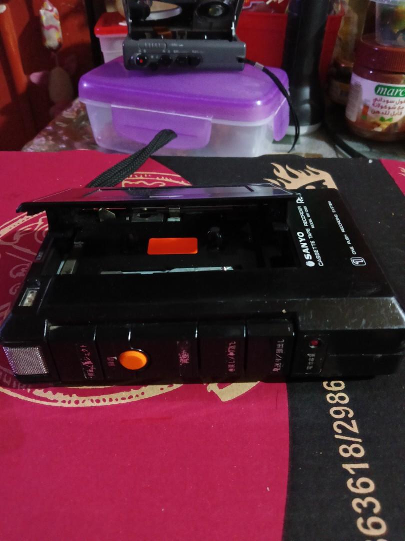 Sanyo Cassette Player Recorder (Category: Portable Music Players) located in Antipolo. Submitted by carnagevisors1990 (Listing ID 1129078981, Image 2). Description: Vintage Sanyo Cassette Player Recorder, As Is Condition. speaker meron sound. earphones jack gana. nagplay pero bumabagal minsan.ff rew humihinto. possible belt replacement. not sure but yun lang issue. Good for collection, display, restoration, parts. Location,Antipolo..