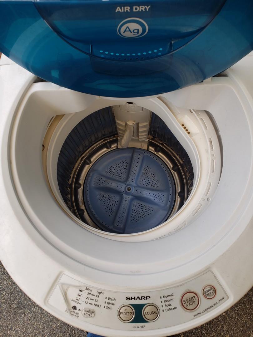 Sharp Automatic Washing Machine 7kg (Japan brand), TV & Home Appliances
