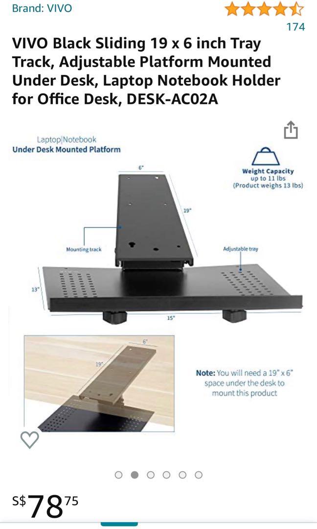Sliding Laptop Tray Undertable
