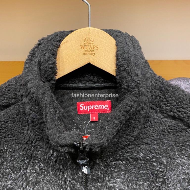 Supreme SS19 Wolf Fleece Jacket Black