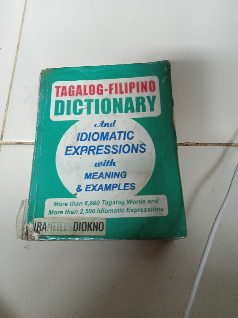 Tagalog Filipino Dictionary "Idiomatic Expressions with Meaning