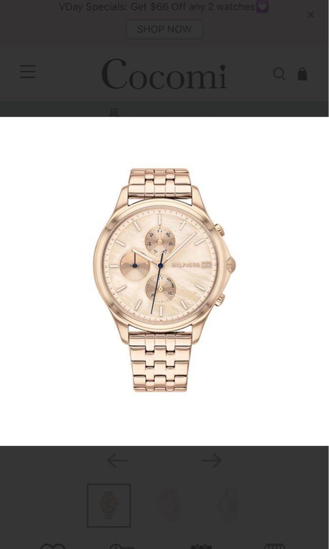 Gold watch discount tommy hilfiger