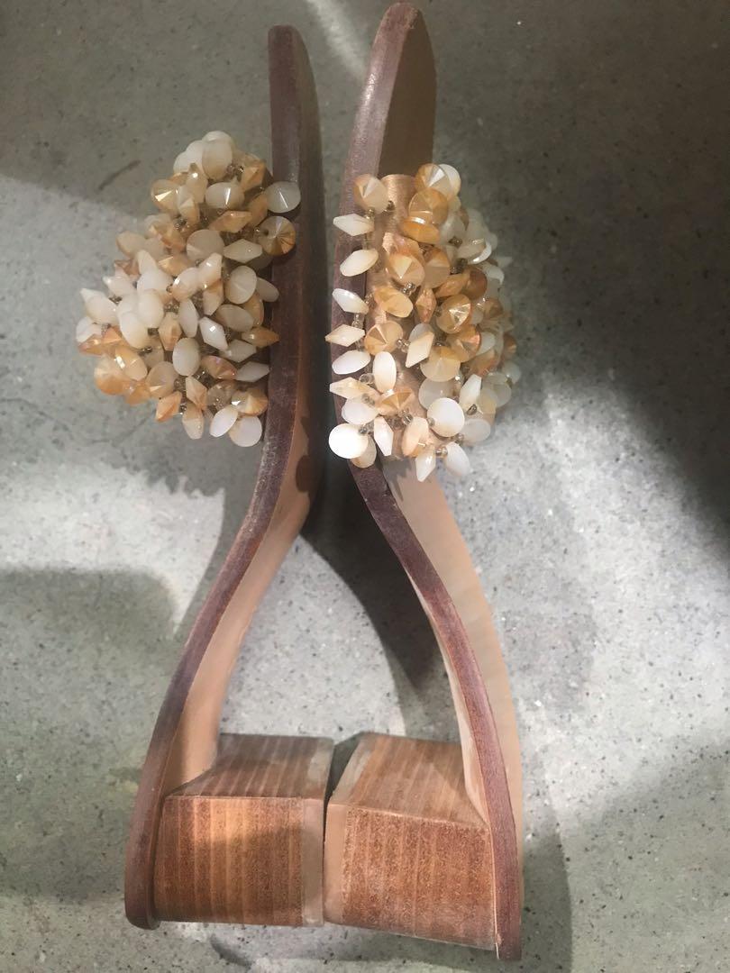 Tory burch logan embellished slide sandal sale