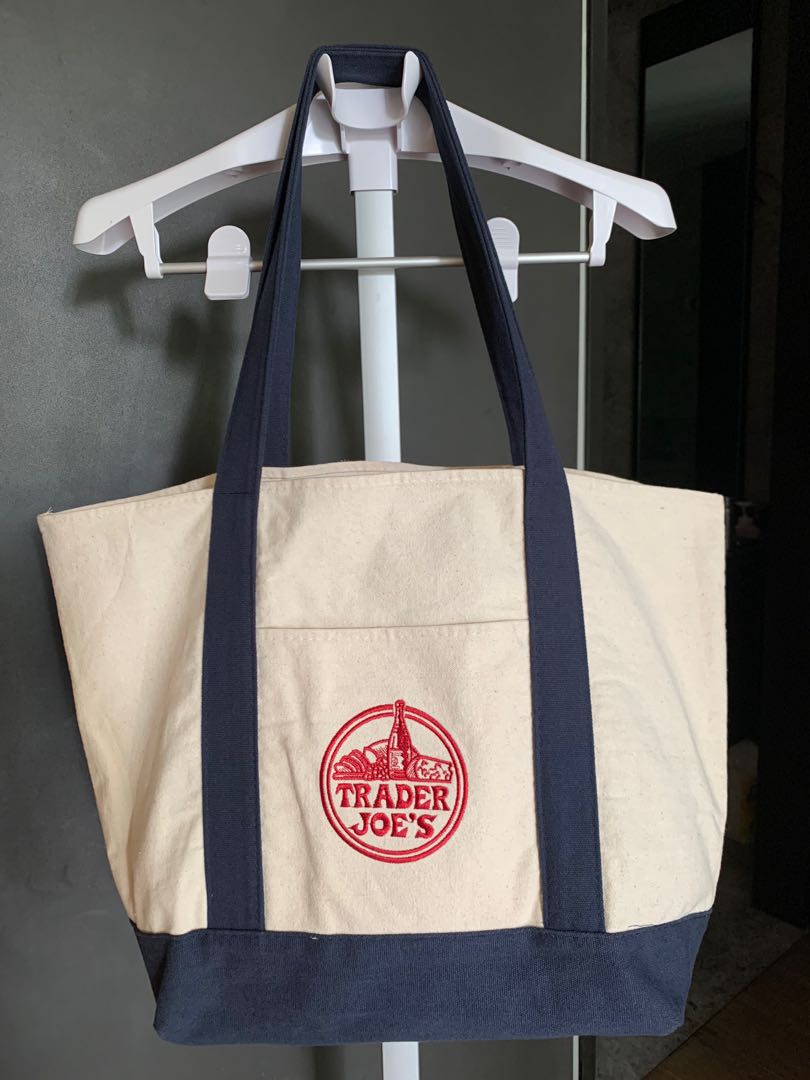 Trader Joe's Canvas tote bag, Men's Fashion, Bags, Sling Bags on Carousell
