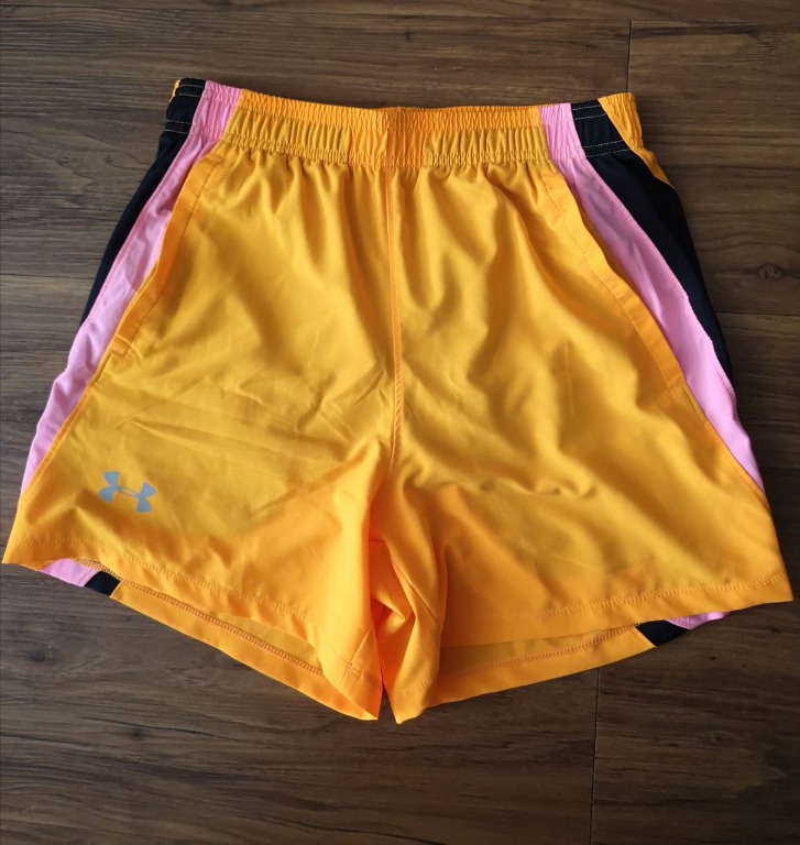 Yellow under armour outlet shorts