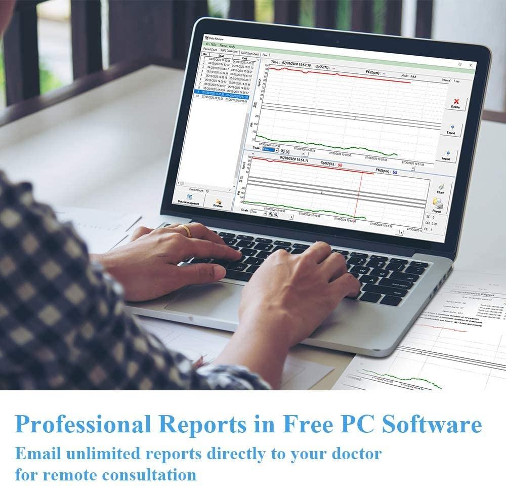 Viatom Handheld Pulse Oximeter for Adults and Baby, Up to 580 Hours of