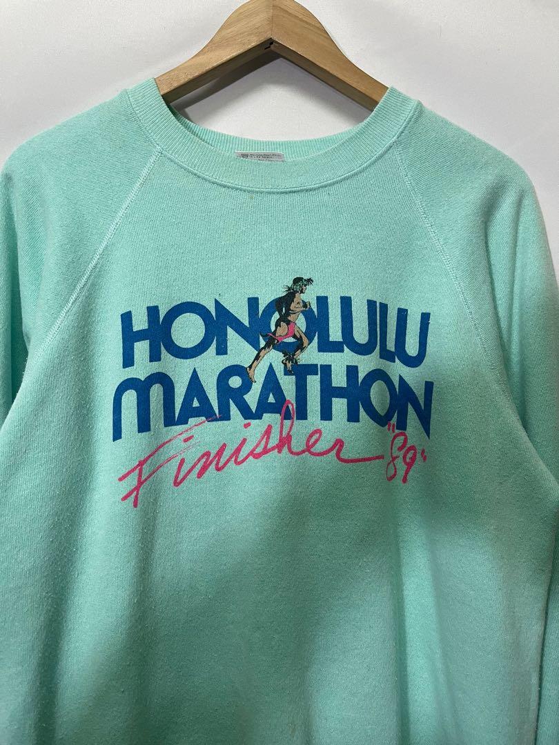 Vintage honolulu marathon 1989 sweatshirt, Men