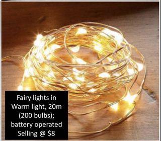 Warm fairy lights