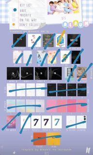 WTB UNMARKED BTS ALBUMS (HOLD)