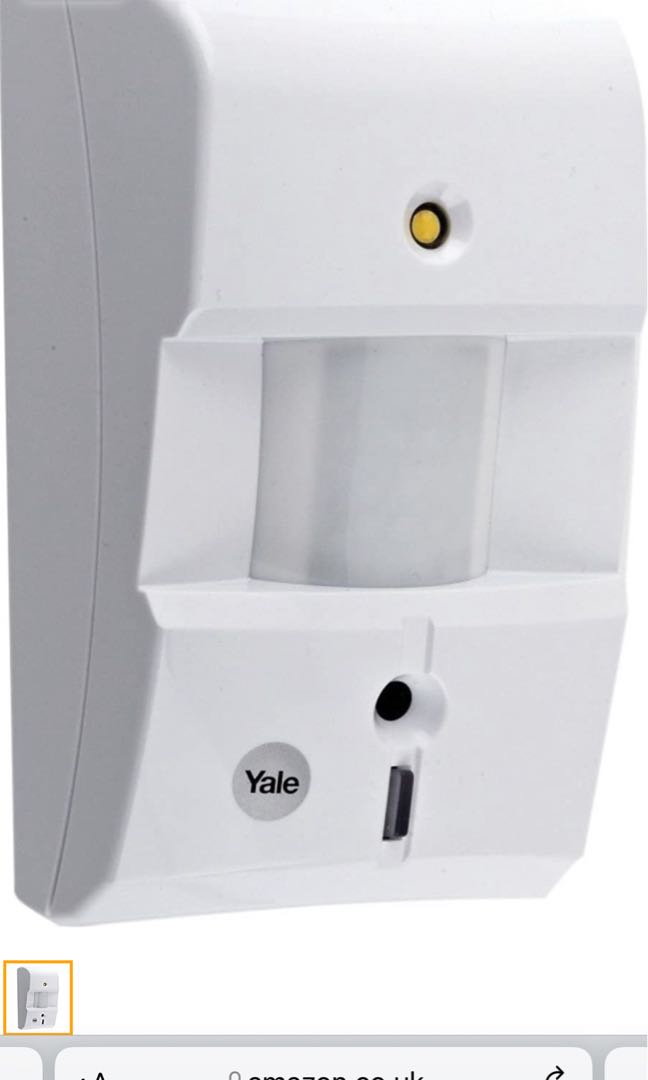 Yale SRPVC Smart Living Alarm Accessory PIR Video Camera, White, DIY