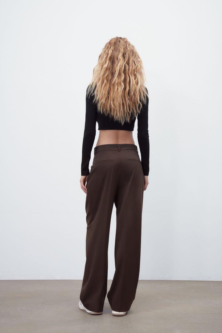 zara full length trousers dad pants, Women's Fashion, Bottoms, Other  Bottoms on Carousell