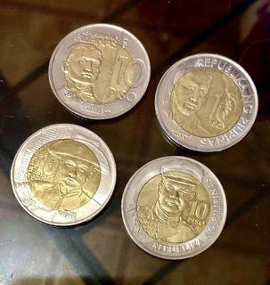 10 Piso Commemorative Coins Set