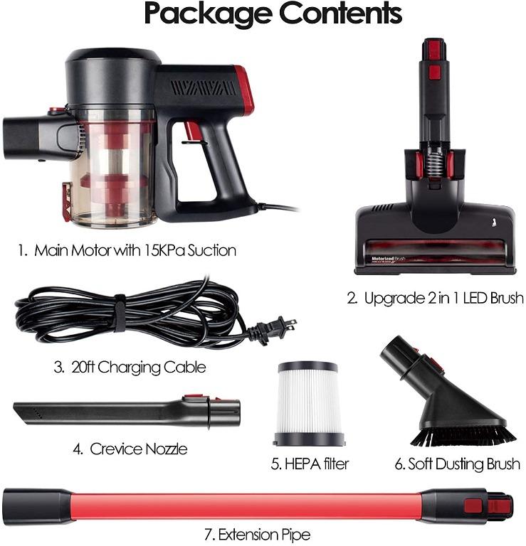 12774) Jajibot Corded Stick Vacuum Cleaner, 4 in 1 Bagless Upright