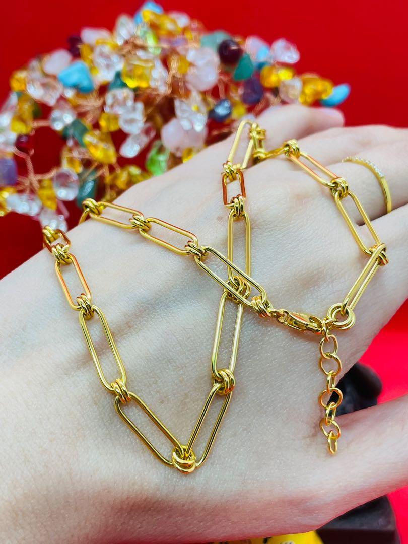 Gold link sales chain womens