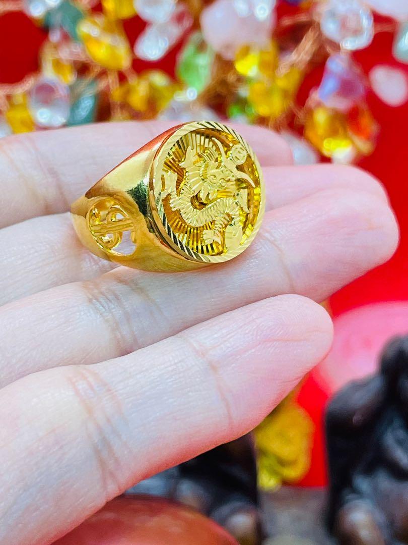 Mens gold hotsell dragon rings