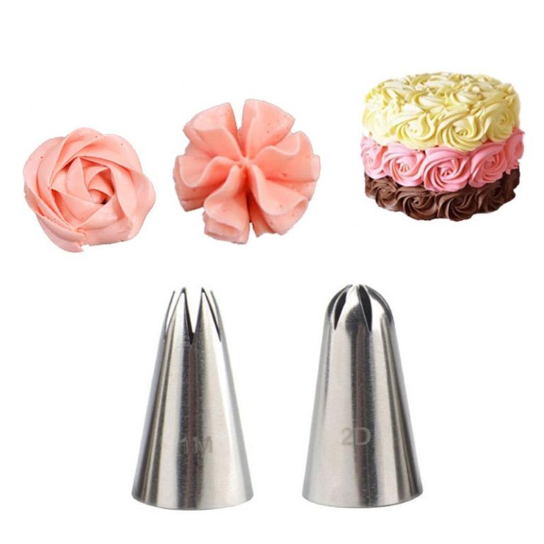 2D piping tip 1M nozzle tip buttercream rose, Furniture & Home Living