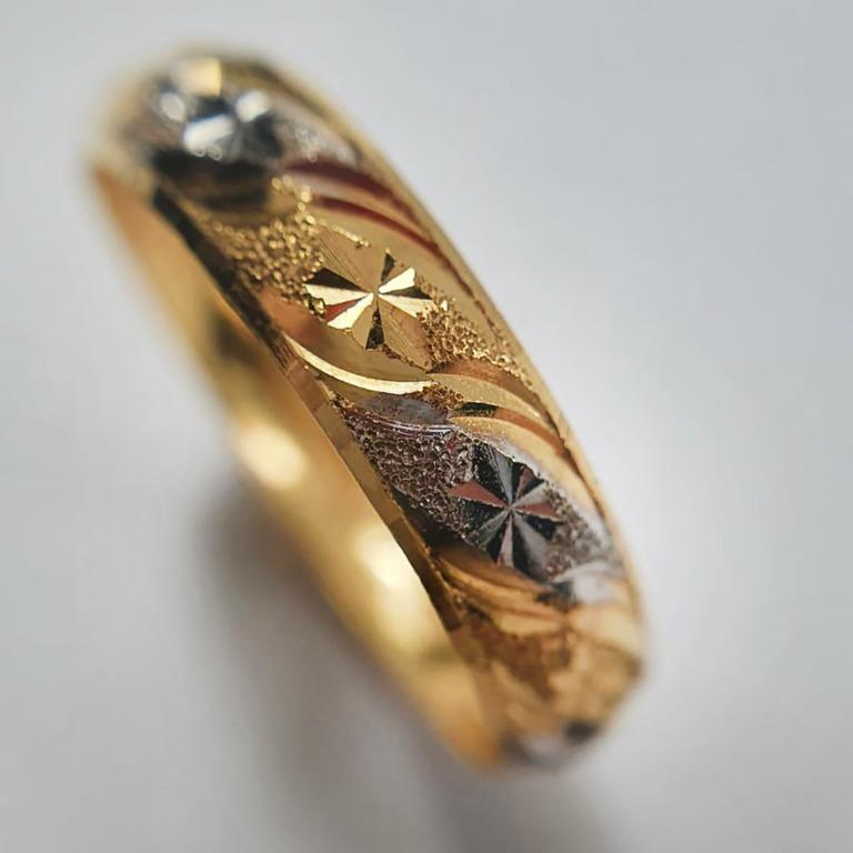 Gold filigree wedding band online
