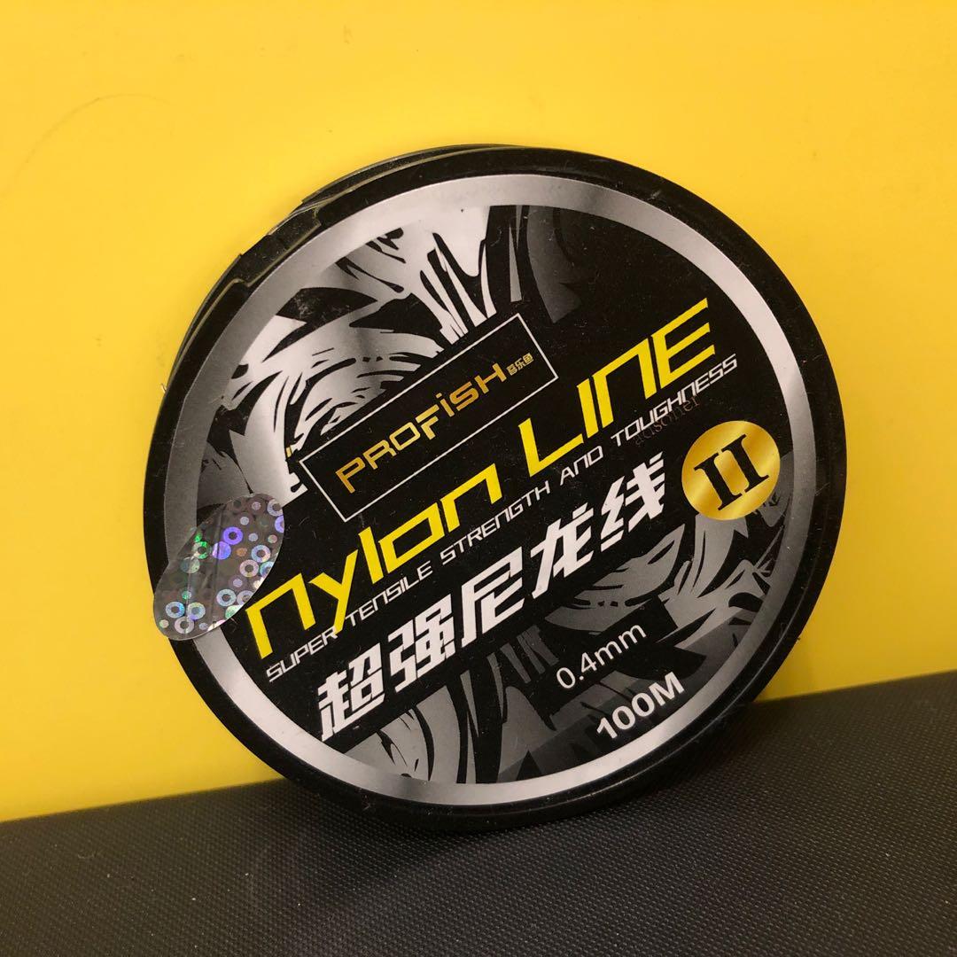 釣魚路亞磯釣超強尼龍線0.4mm 100米nylon fishing line 100m 魚線魚絲魚綫尼龍綫, 運動產品, 釣魚- Carousell