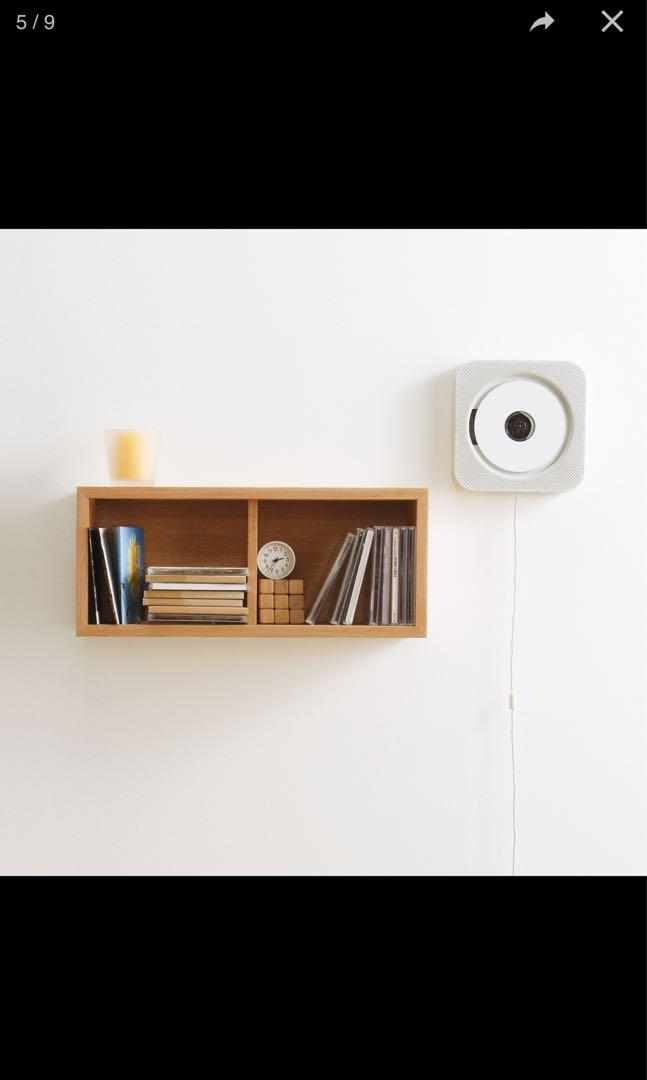 正版！正貨 ！無印良品 掛牆式 CD機 MUJI Wall Mounted CD Player 已停產, 音響器材, 音樂播放裝置 MP3及