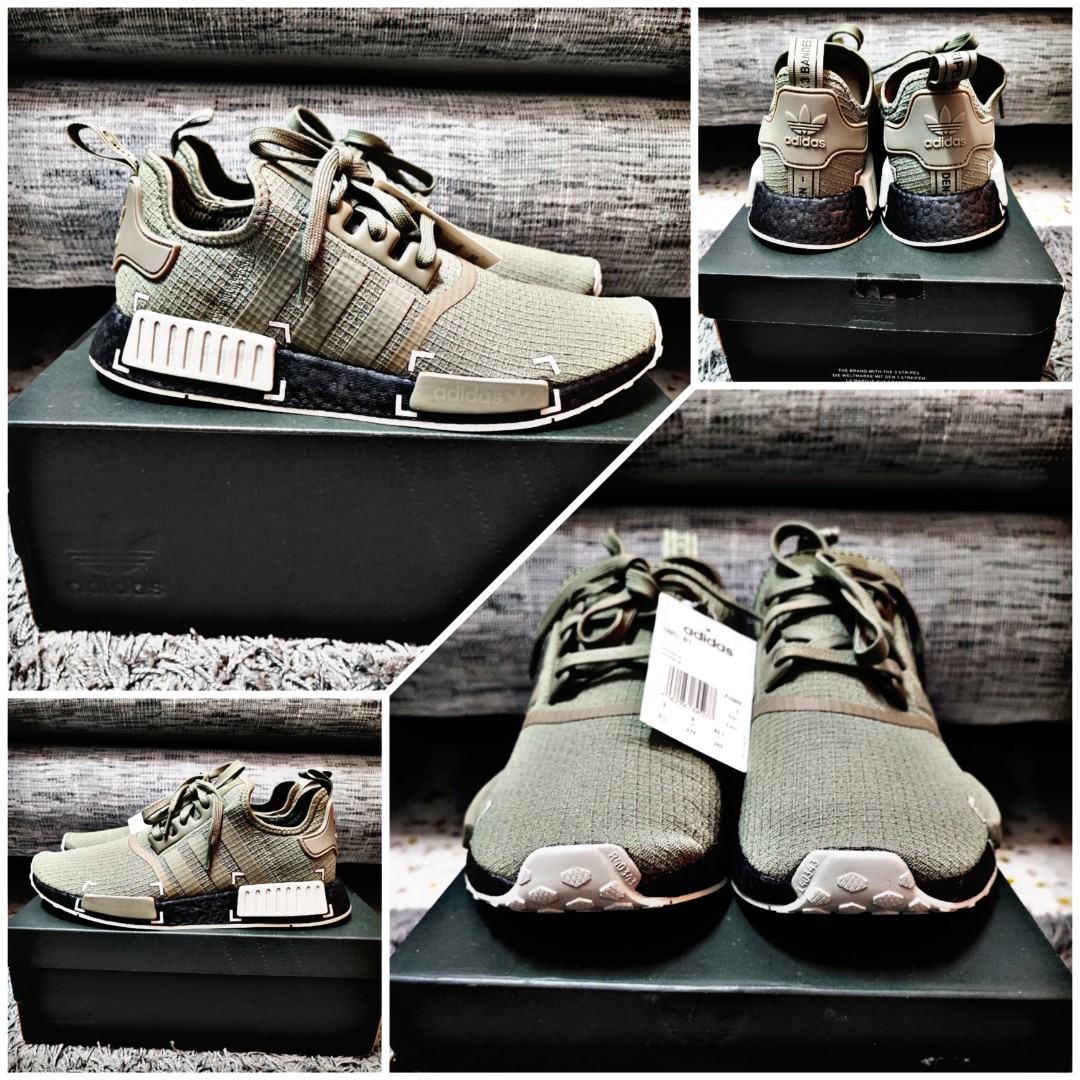 Adidas originals nmd r1 shop men s raw gold cardboard white