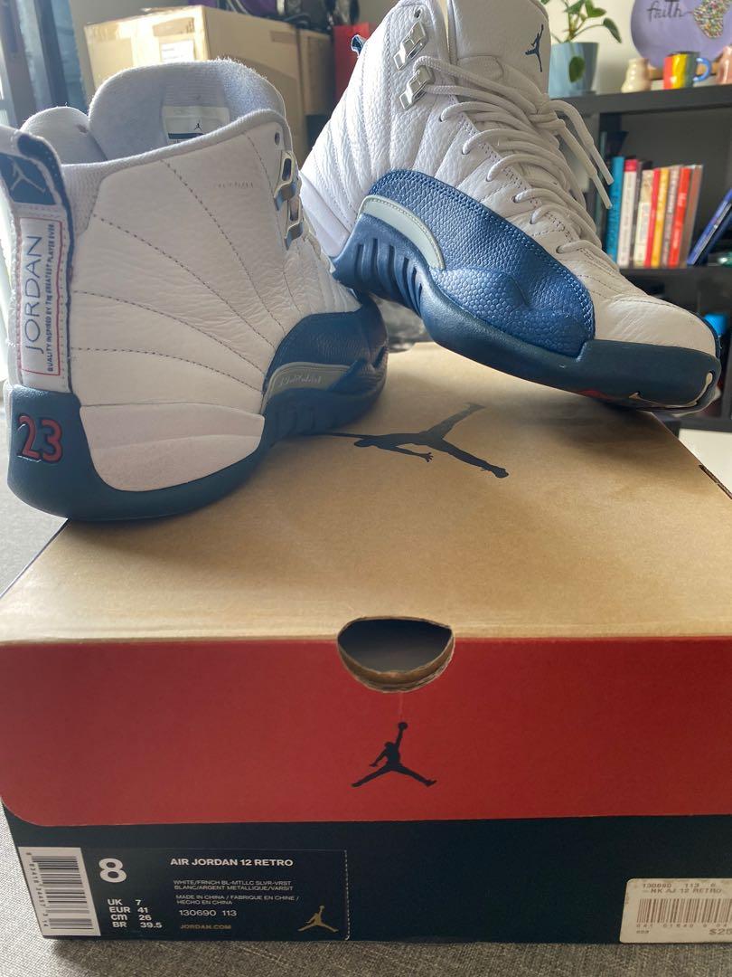 Red and blue new arrivals jordan 12
