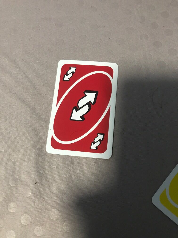 Reverse Uno Card -  Singapore