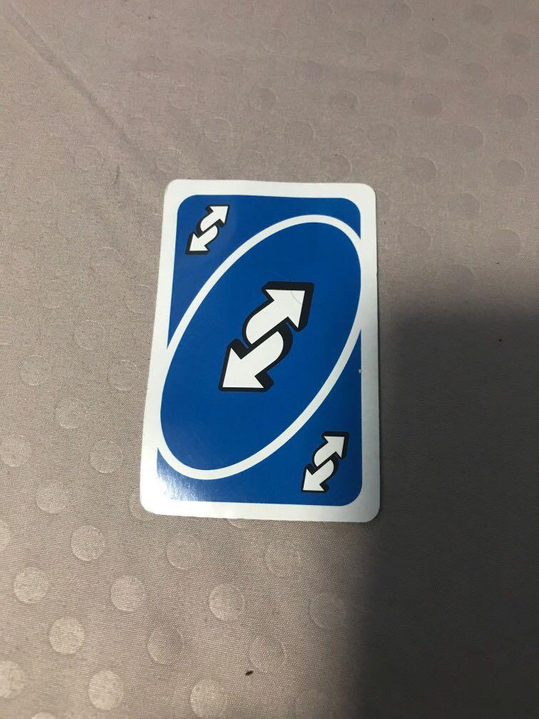 Reverse Uno Card -  Singapore