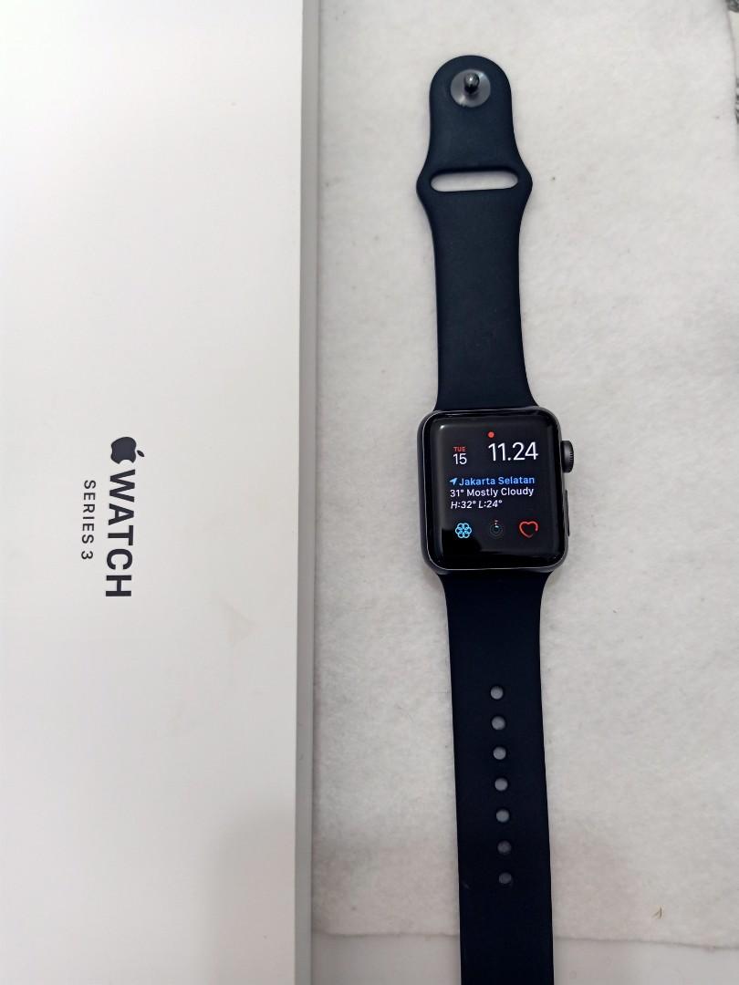 APPLE WATCH SERI 3 BLACK 38MM ORI IBOX. HARGA FIX PLEASE BACA