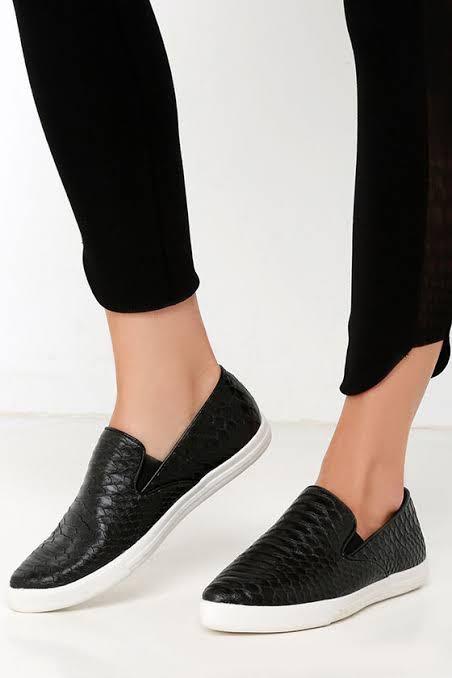 Steve madden snakeskin slip ons sales