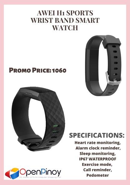 AWEI H1 SPORTS WRIST BAND SMART WATCH