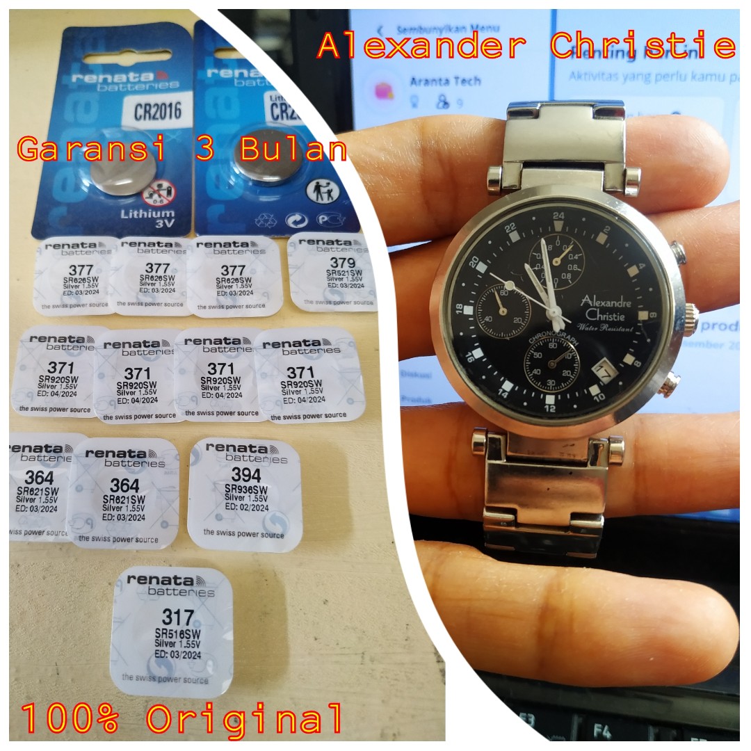 Baterai Jam Alexander Christie Original