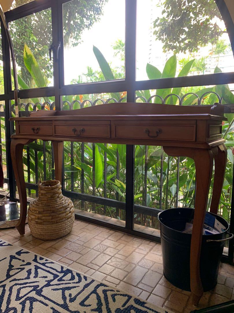 Entique Study Table Beautiful Antique Study Table, Furniture & Home Living, Furniture ...