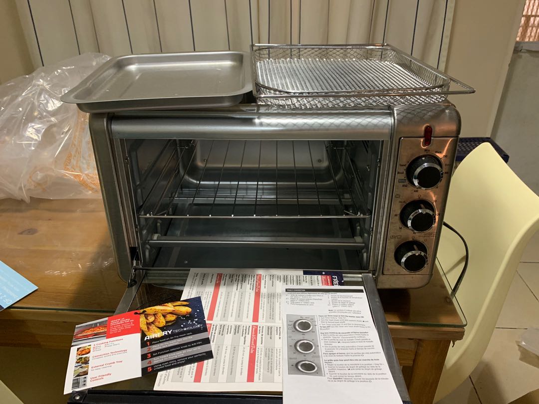 Black and Decker Crisp 'n Bake Air Fryer Toaster Oven Unboxing TO3215SS 