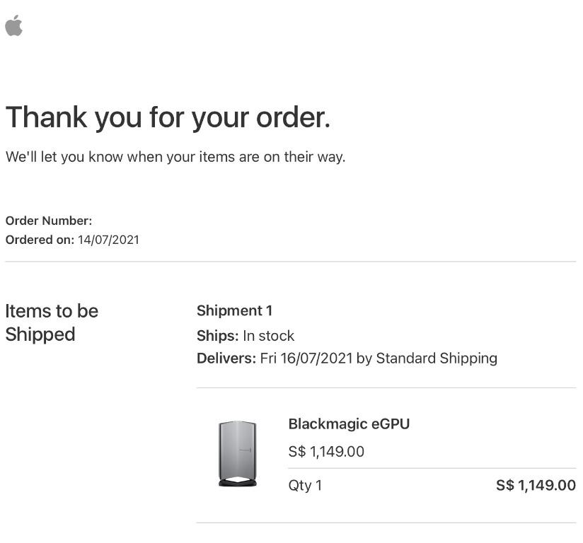 BlackMagic eGPU, Computers & Tech, Parts & Accessories, Other