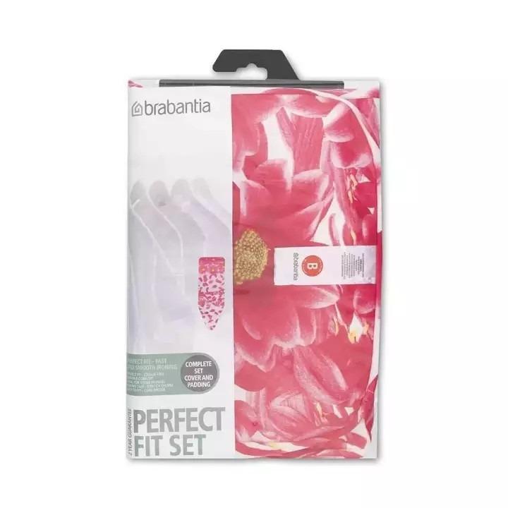Brabantia 101861 Pink Santini Ironing Board Cover with 4 mm Foam L 124 x W 38 B 