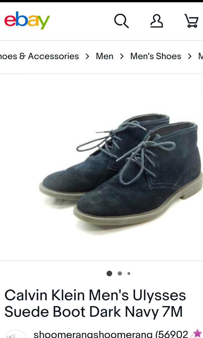 Calvin klein men's ulysses suede chukka boot top