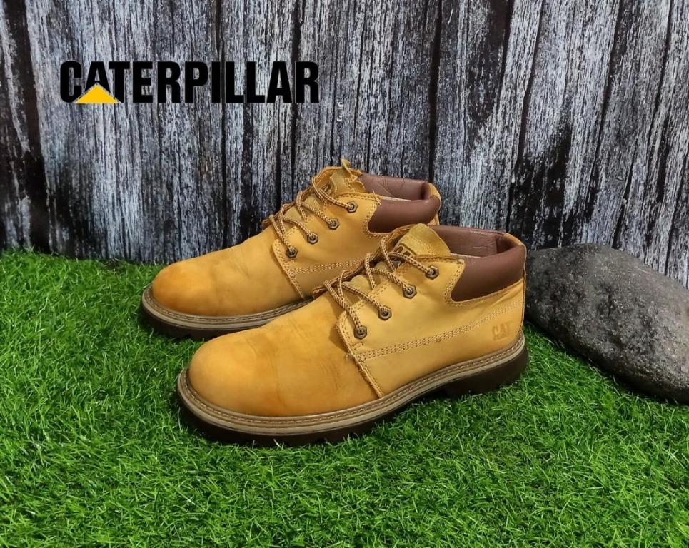 caterpillar boot laces brown