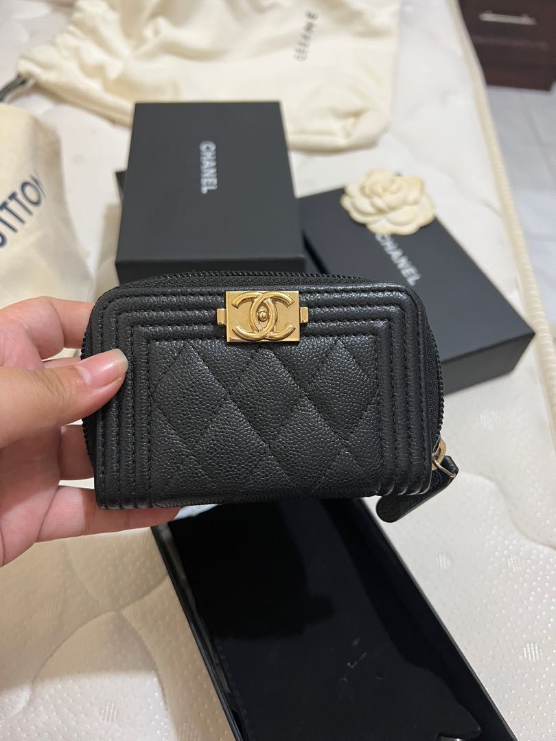 Brand New Chanel Le Boy Card Holder Luxury Bags  Wallets on Carousell