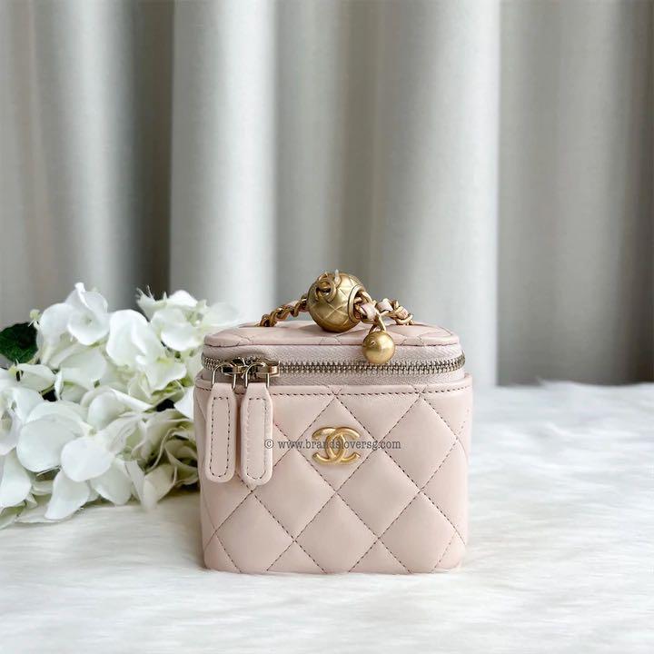 Chanel Mini Vanity with Pearl Crush (22c), Luxury, Bags & Wallets