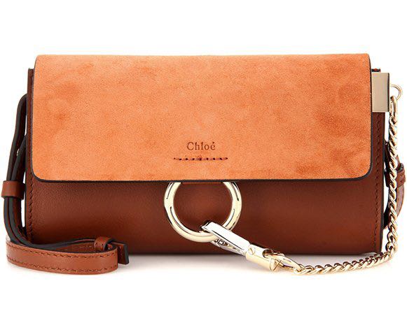 Chloe Faye Wallet with Strap in tan Tobacco Women s Fashion Bags Wallets Cross body Bags on Carousell