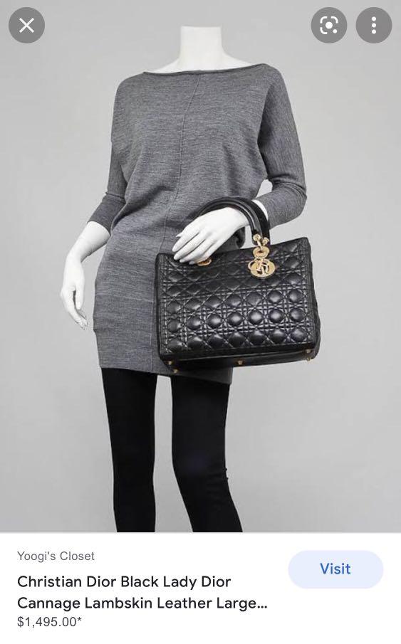 Christian Dior Beige Leather Double Saddle Bag - Yoogi's Closet