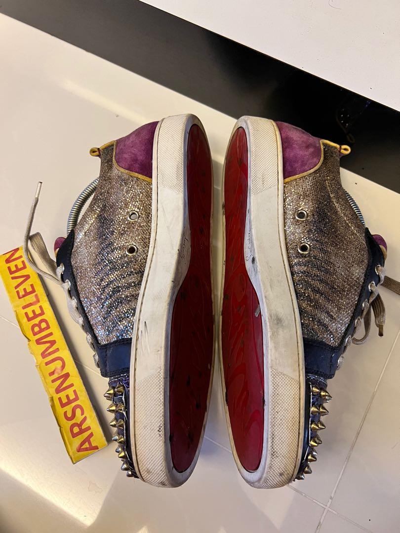 Used christian deals louboutin sneakers